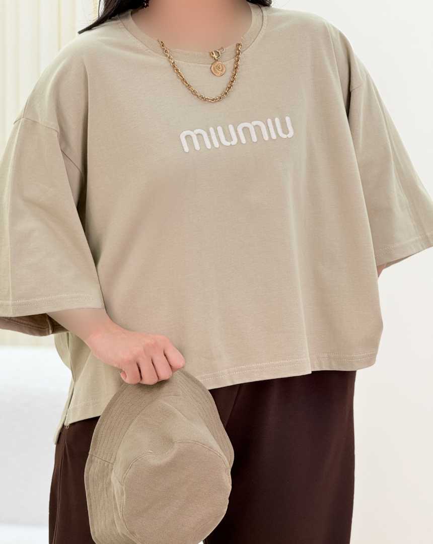 تیشرت باکسی miu miu(119)کد:7371