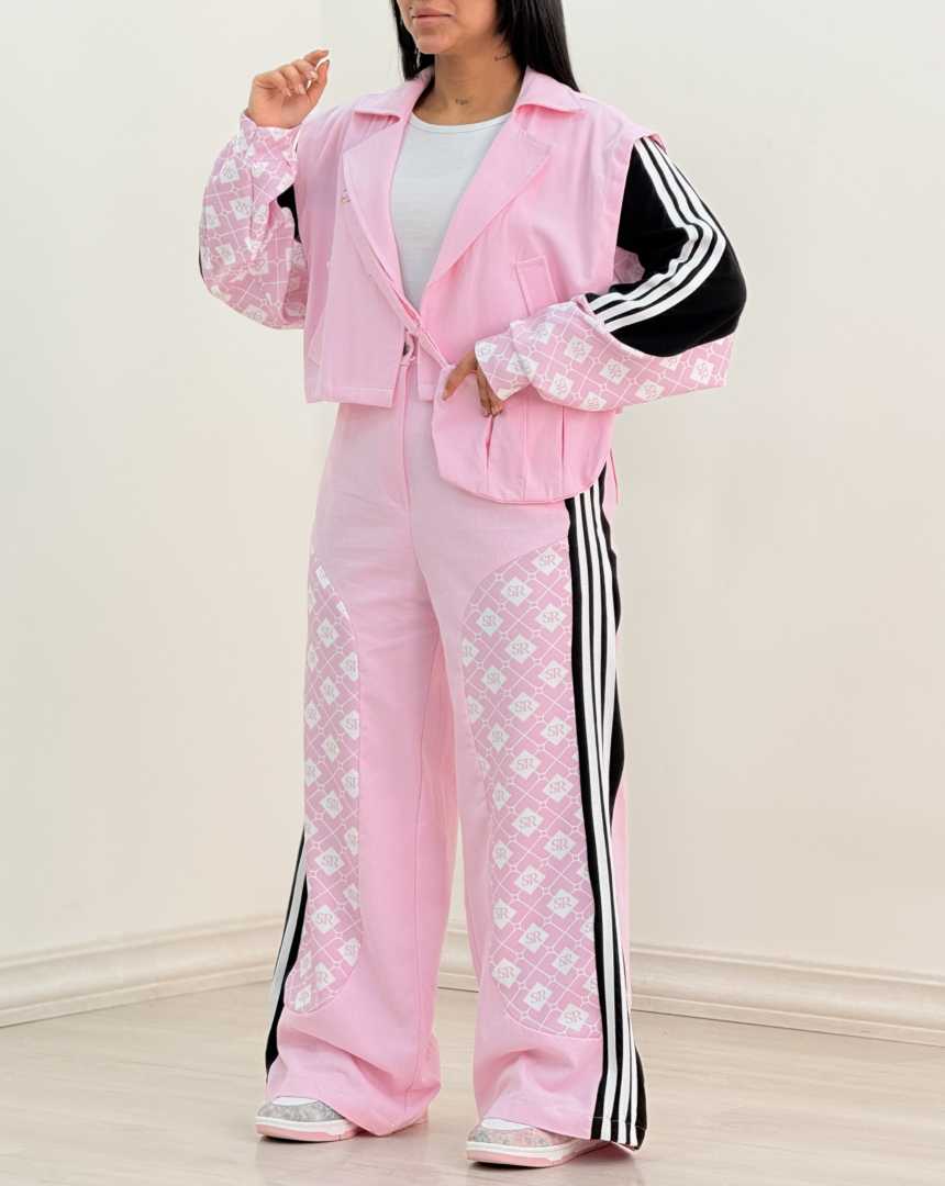 ست سه تیکه ترکیبی بهارک(31)کد:6864