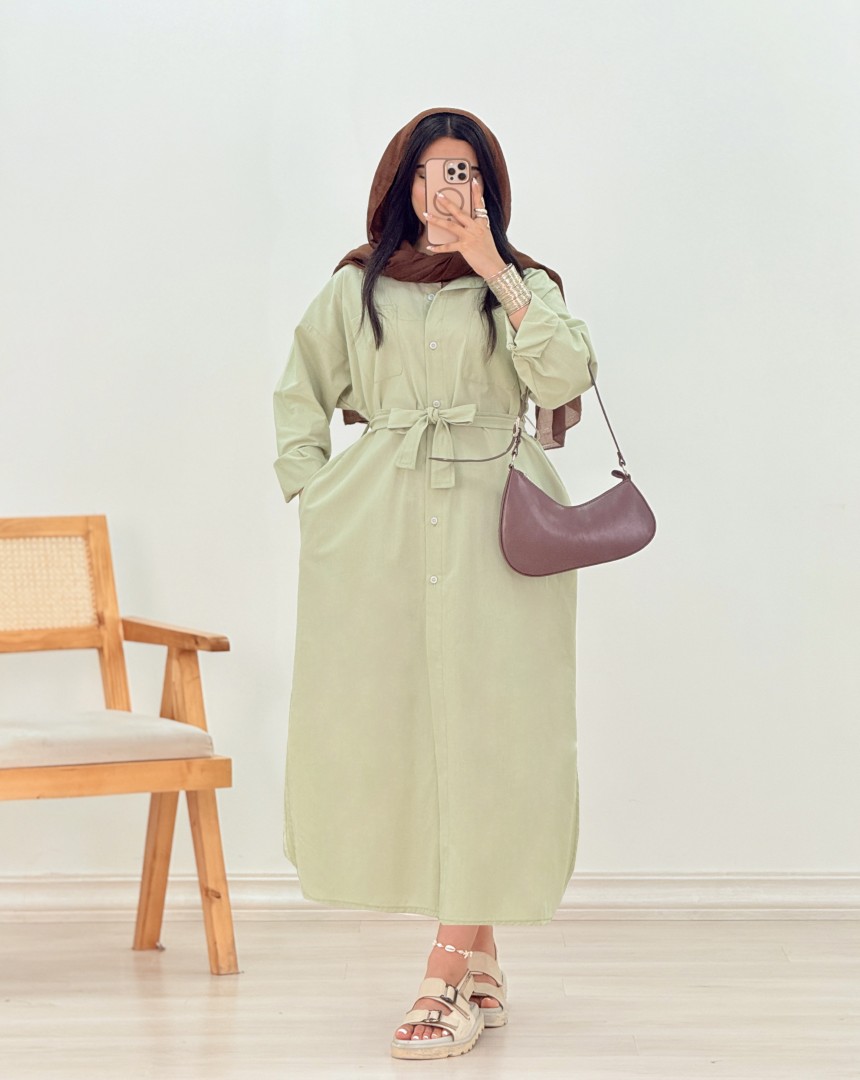 مانتو پیراهنی نسترن(24)کد:5521