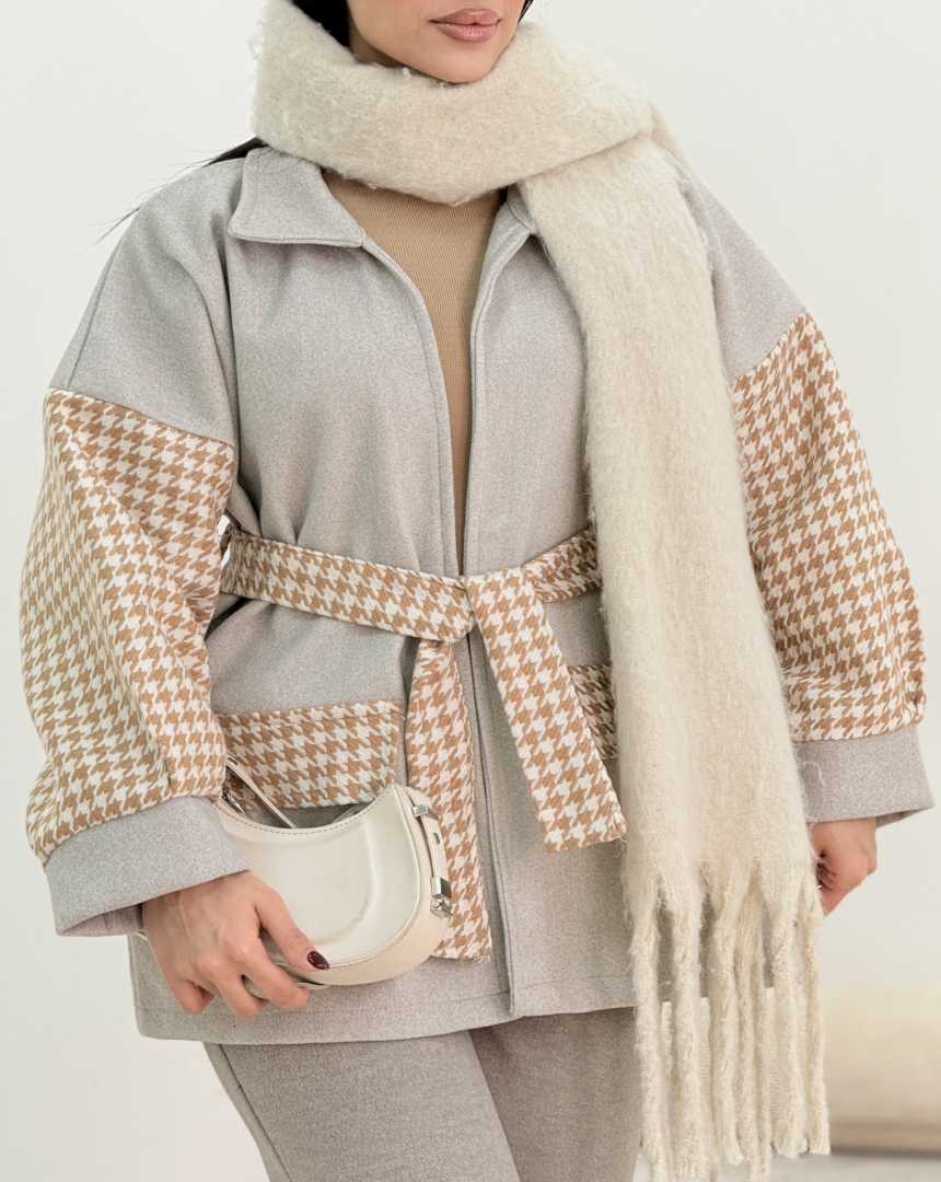 پالتو ترکیبی النور(119)کد:6636