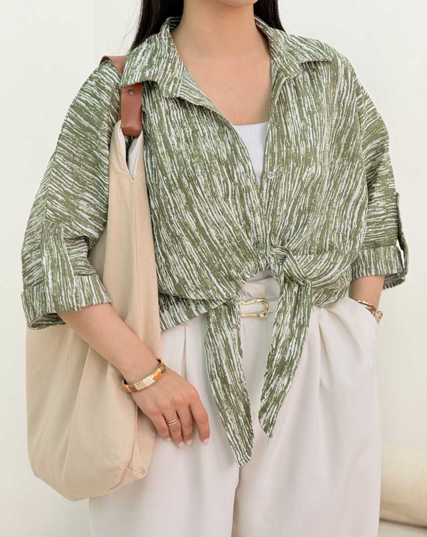 شومیز گره ای نگین دار(119)کد:6988