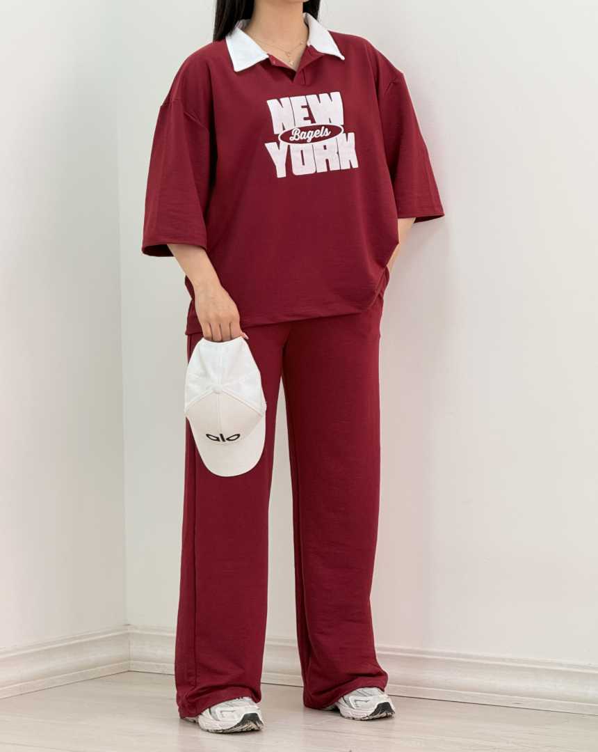 ست تیشرت شلوار new york(119)کد:6932