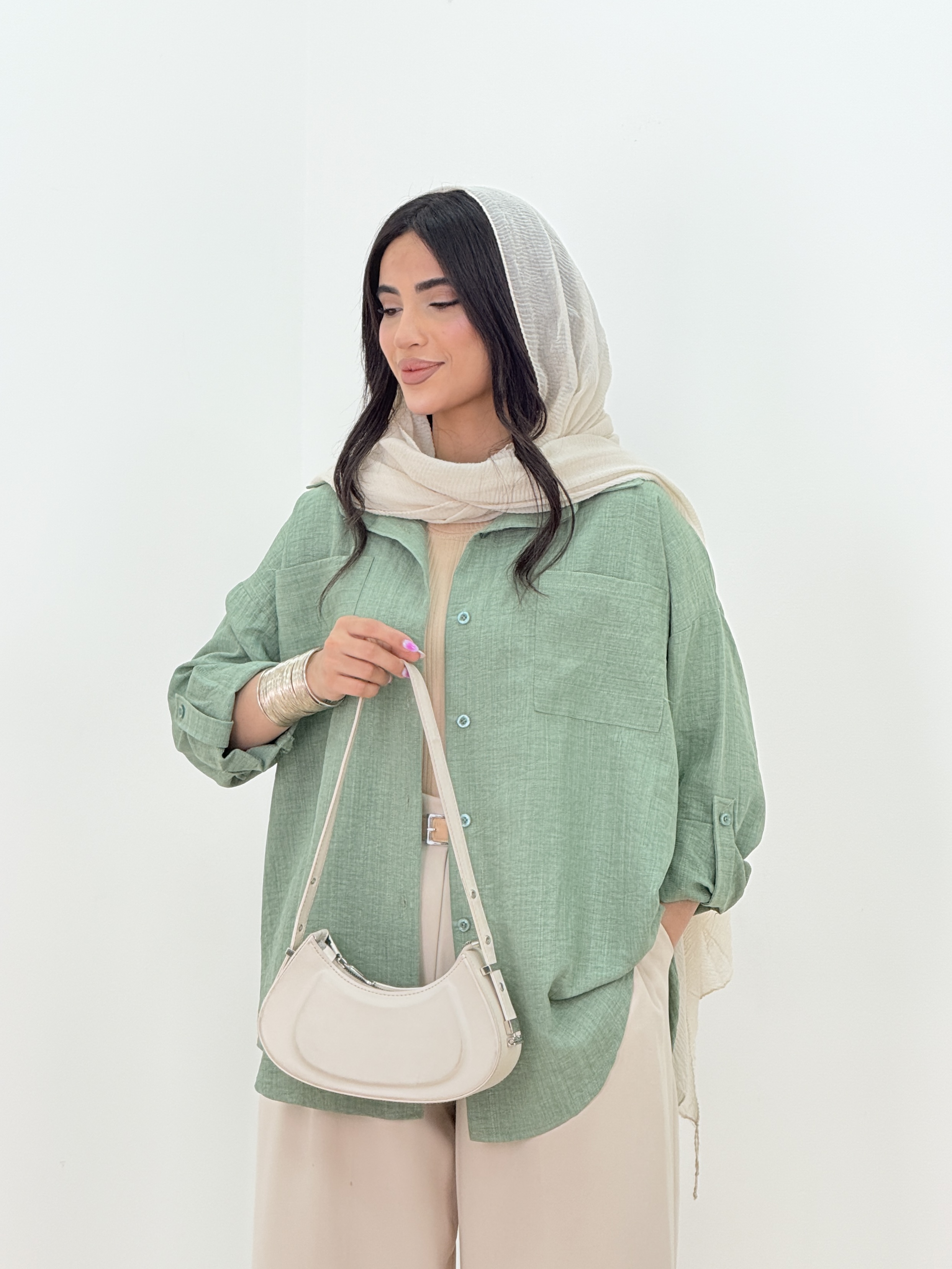 شومیز دوجیب موژان(3)کد:5353