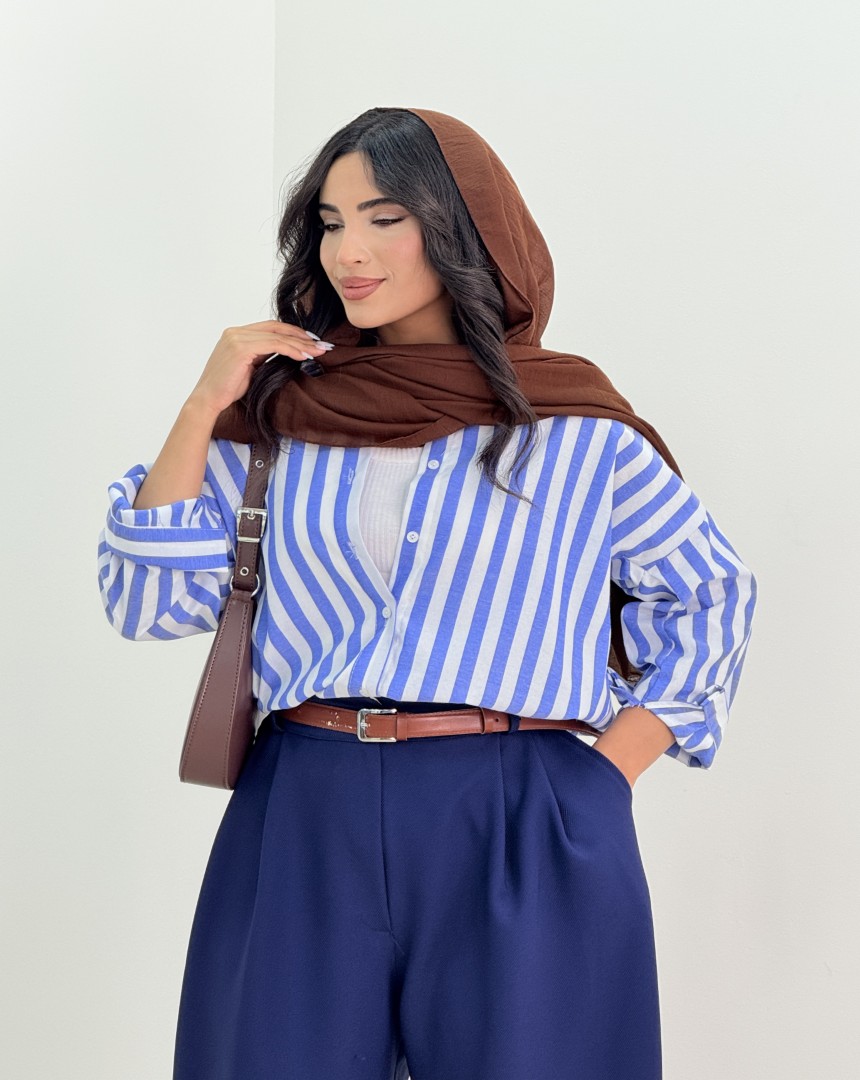 شومیز راه راه مهتا(2) کد:5146