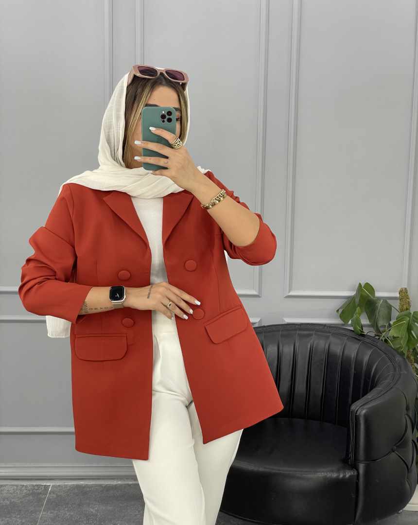 کت یقه انگلیسی چهار دکمه (77)کد2773