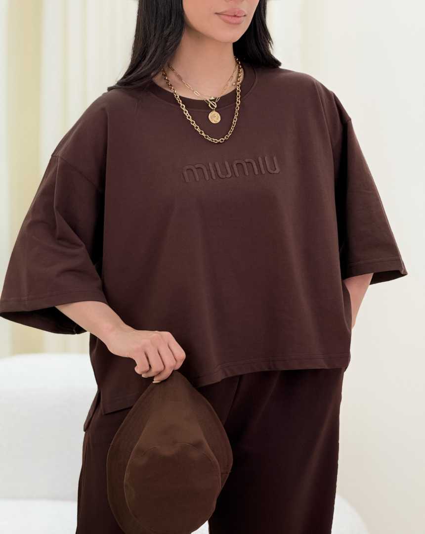 تیشرت باکسی miu miu(119)کد:7371