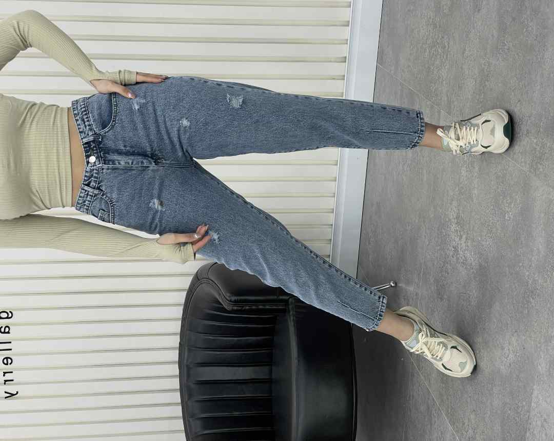 شلوار مام ساسون دار (M)کد00733