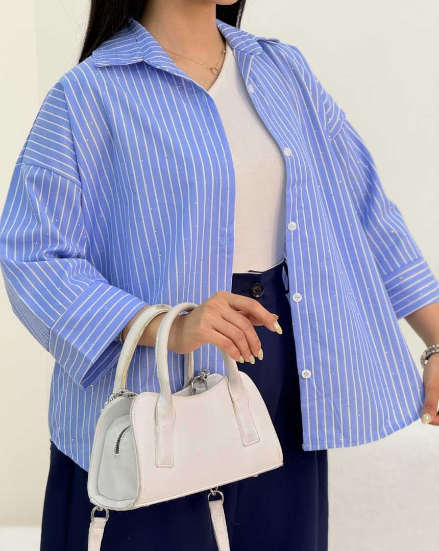 شومیز نگینی راه راه(119)کد:7139
