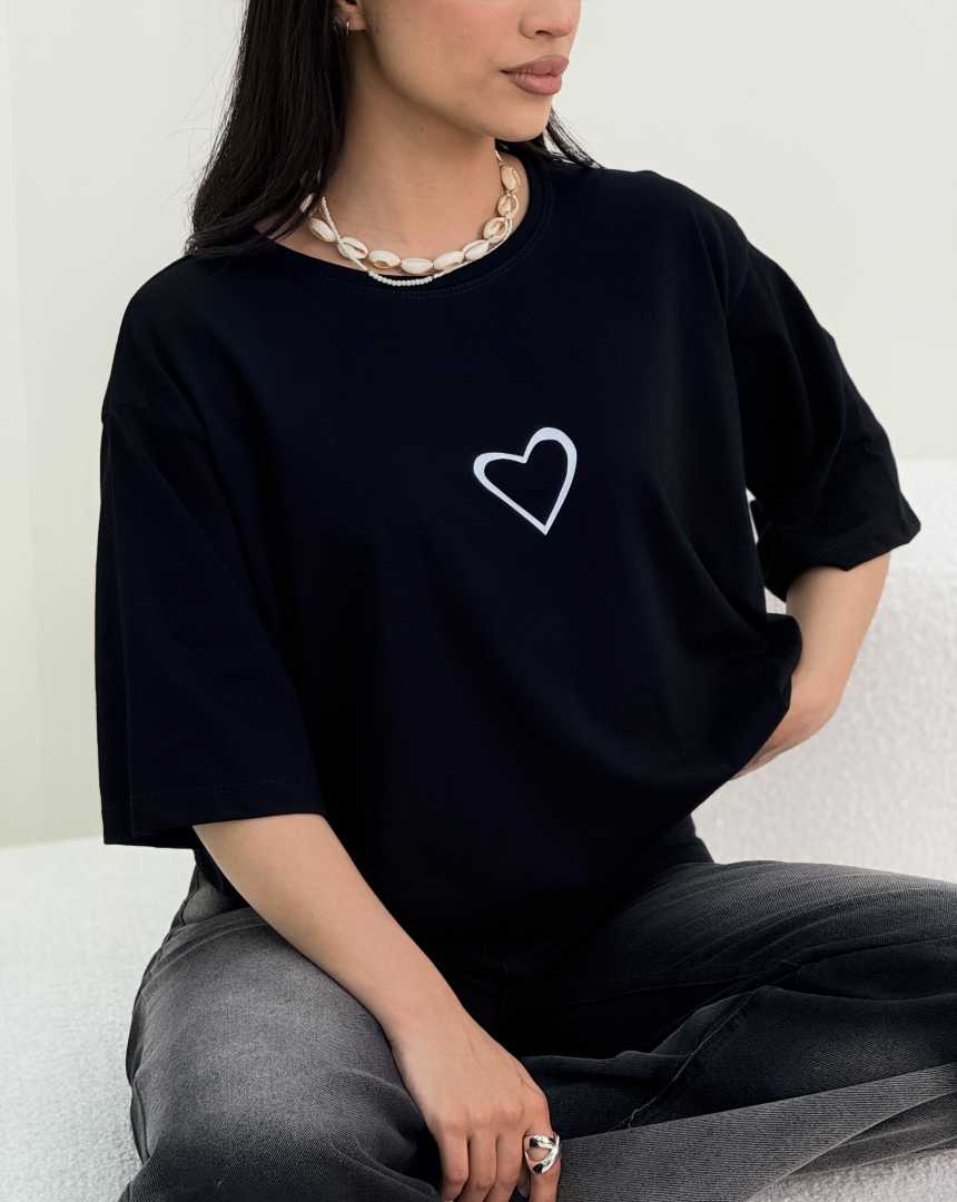 تیشرت باکسی قلب(127)کد:7038