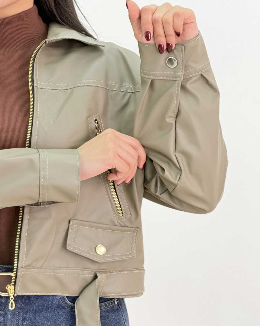 کت چرم نسرین(124)کد:6622