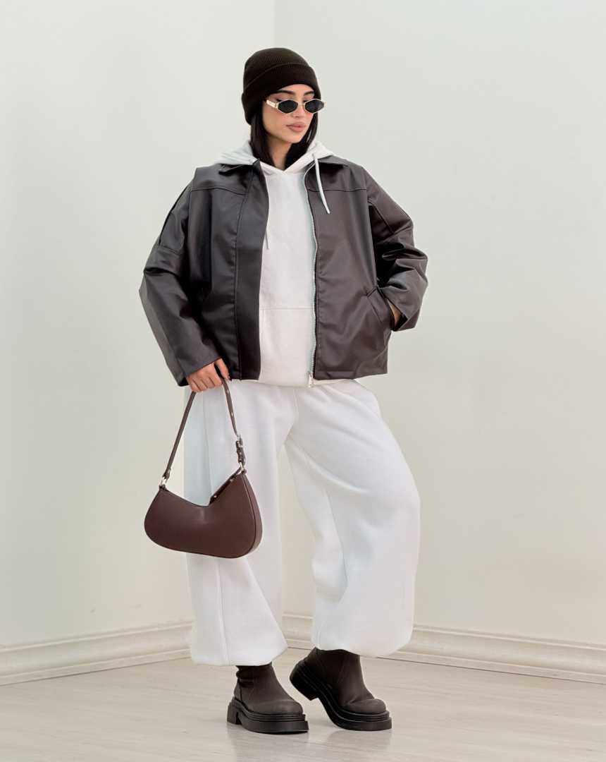 کاپشن چرم آرمیتا(118)کد:6673