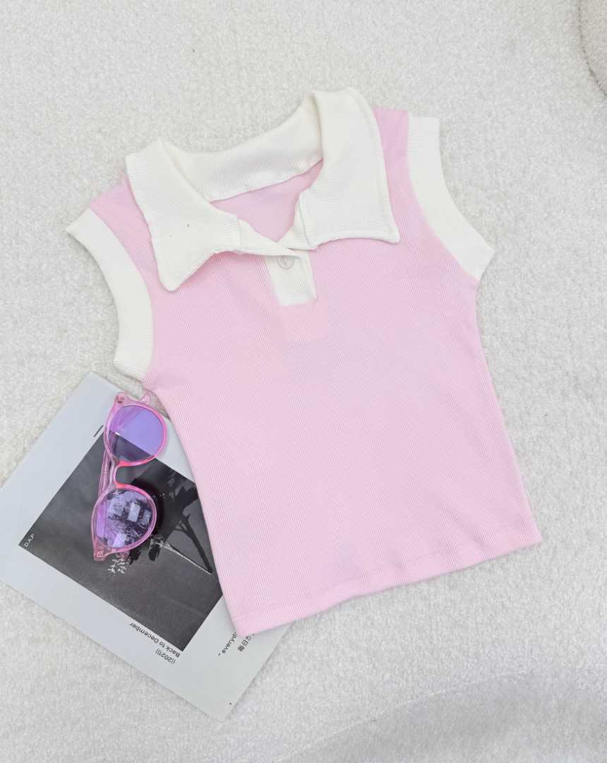 کراپ یقه دار(127)کد:7443