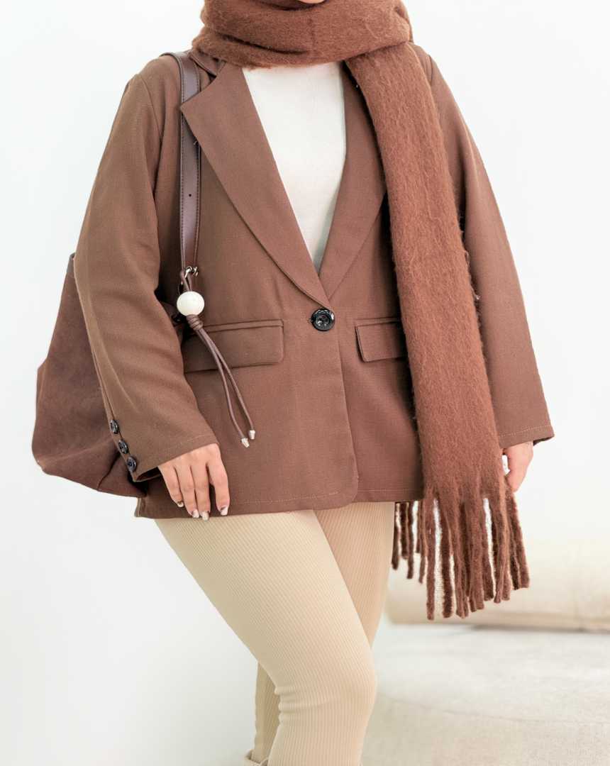 کت تک دکمه شقایق(32)کد:6465