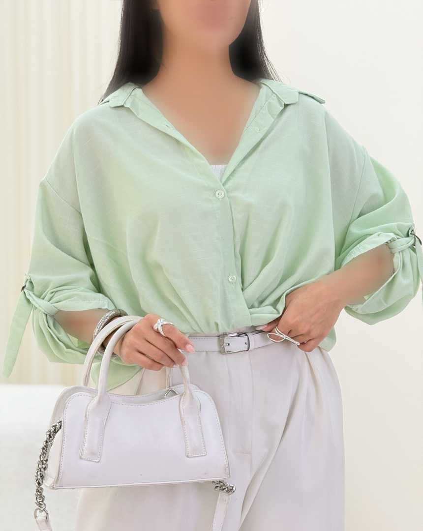 شومیز جلو گره(34)کد:7669