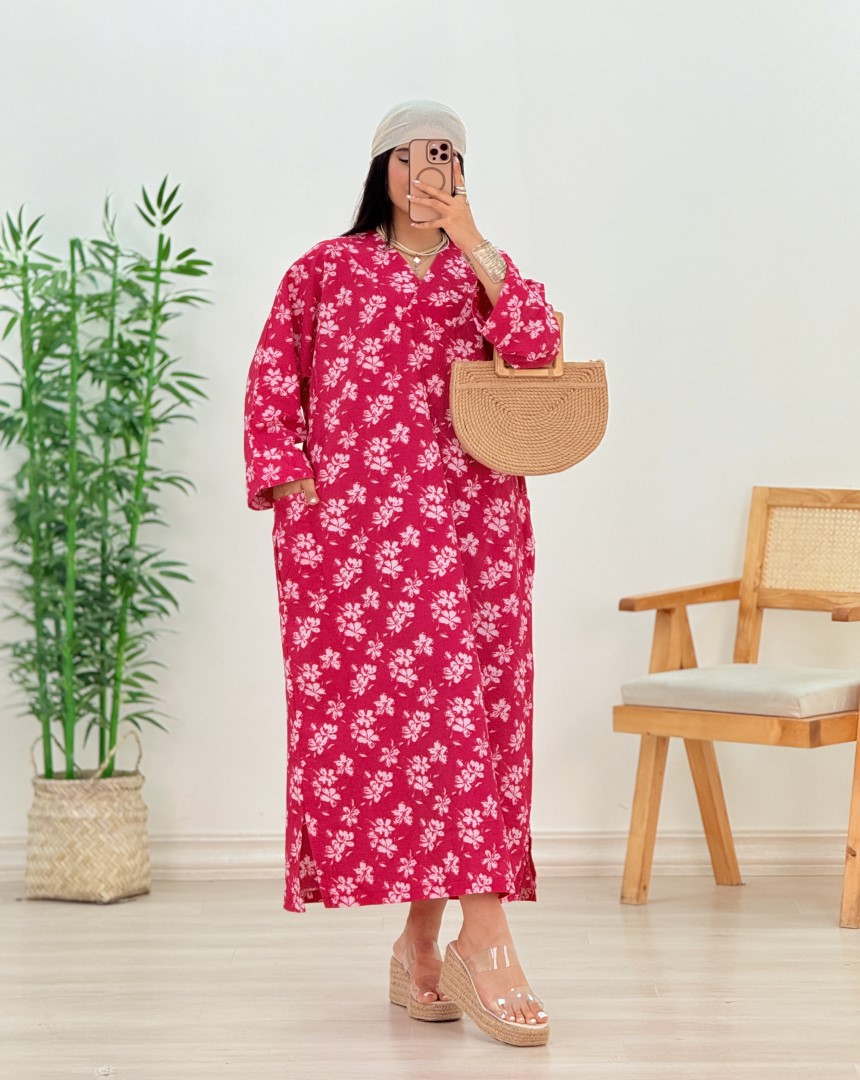 پیراهن گلدار رومینا(55)کد:5565