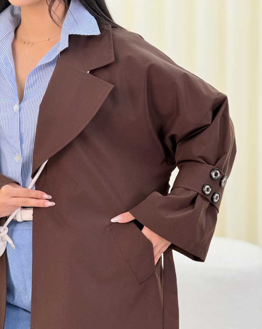 بارونی بلند دوازده دکمه(119)کد:8153