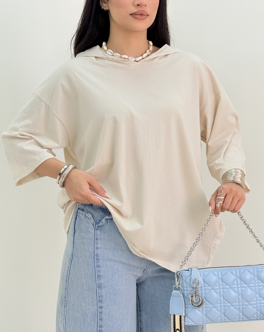 تیشرت کلاه دارشقایق(38)کد:5601