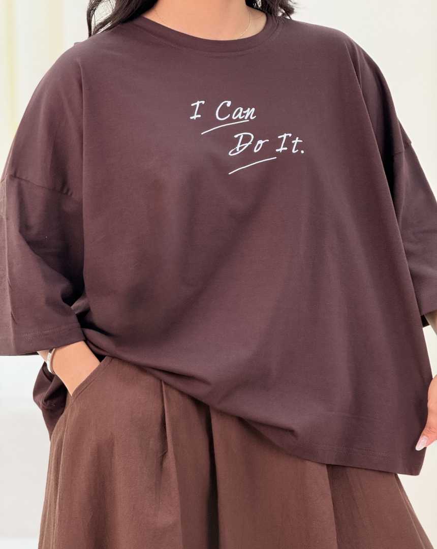 تیشرت باکسی i can do it(119)کد:7740