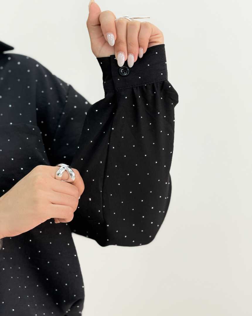 شومیز باکسی نگین دار(41)کد:6951