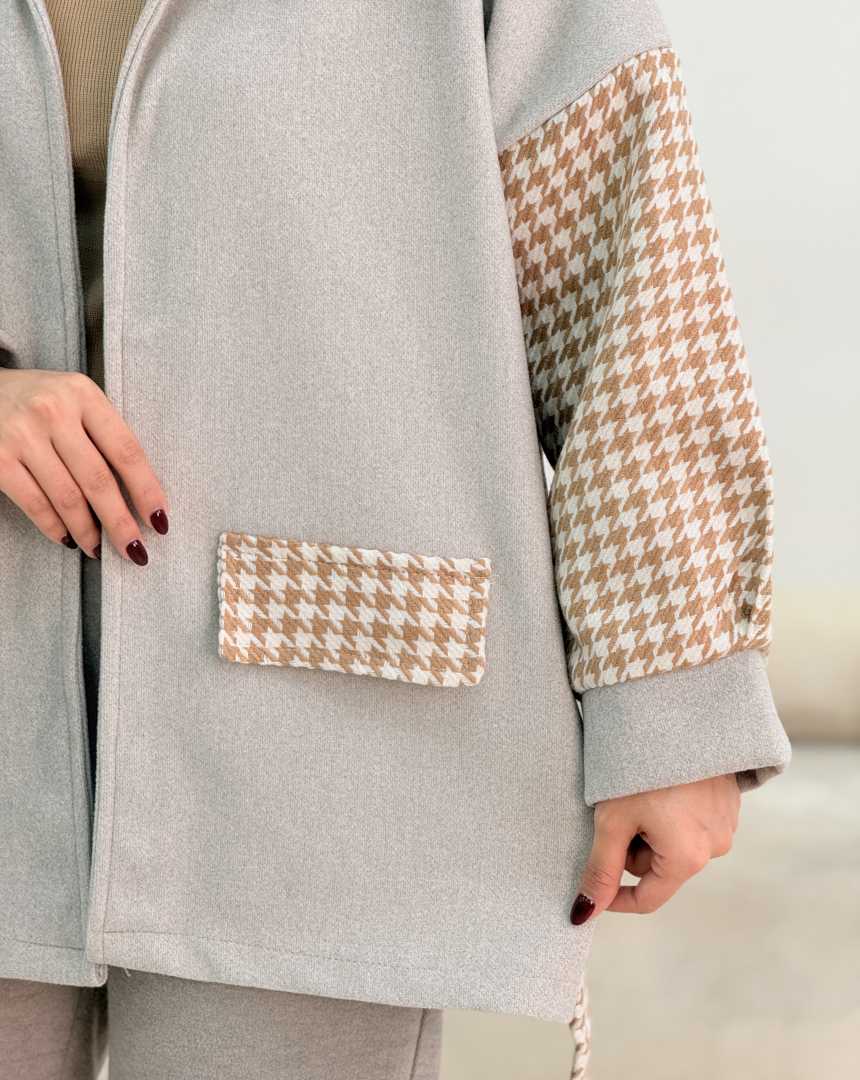 پالتو ترکیبی النور(119)کد:6636