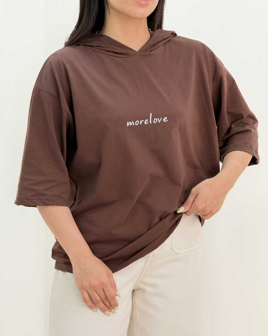 تیشرت باکسیmore love(119)کد:7184