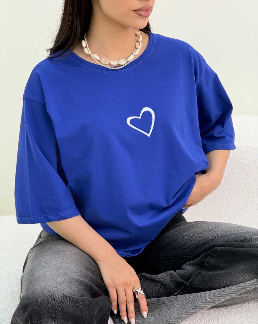 تیشرت باکسی قلب(127)کد:7038