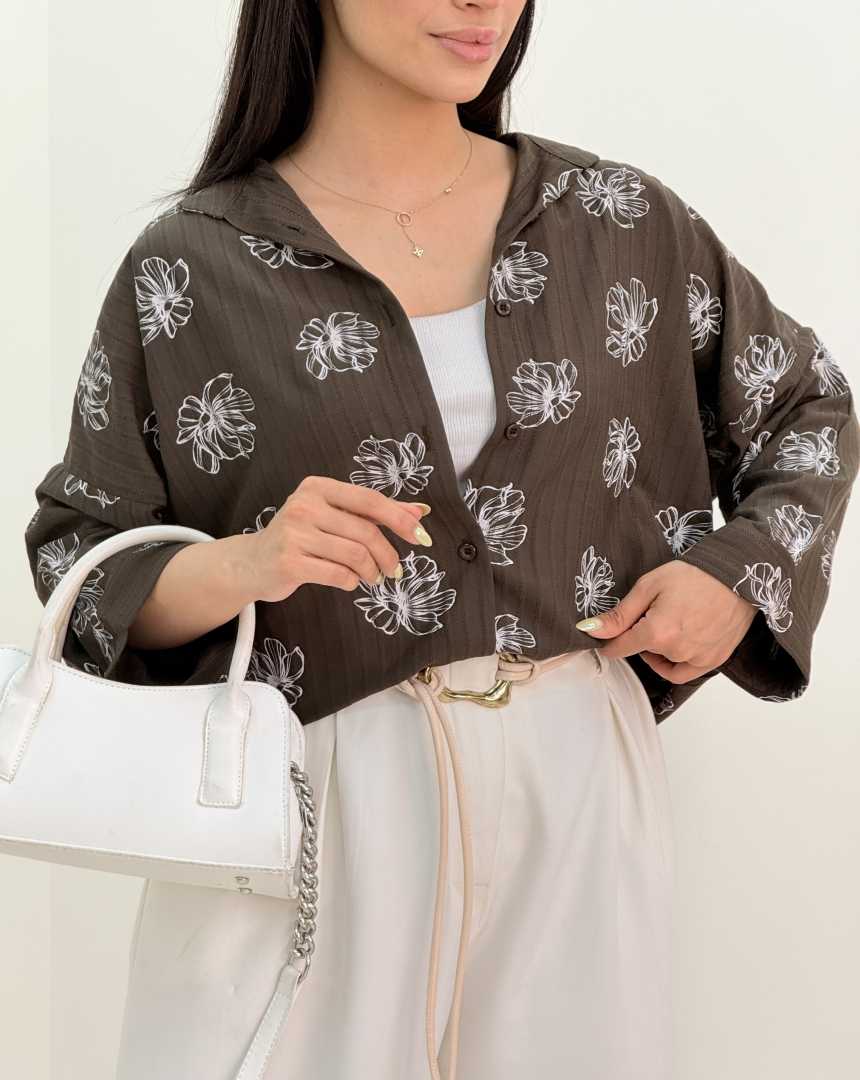 شومیز طرحدار(127) کد:7154