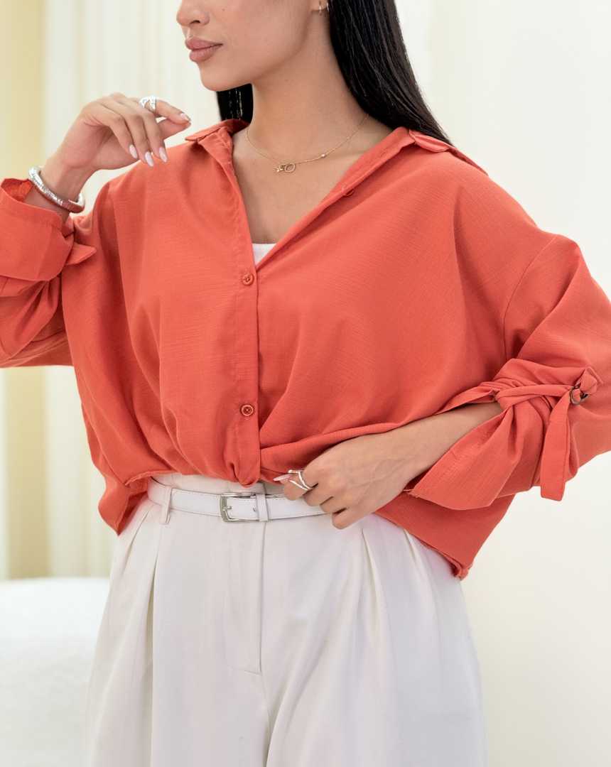 شومیز جلو گره(34)کد:7669