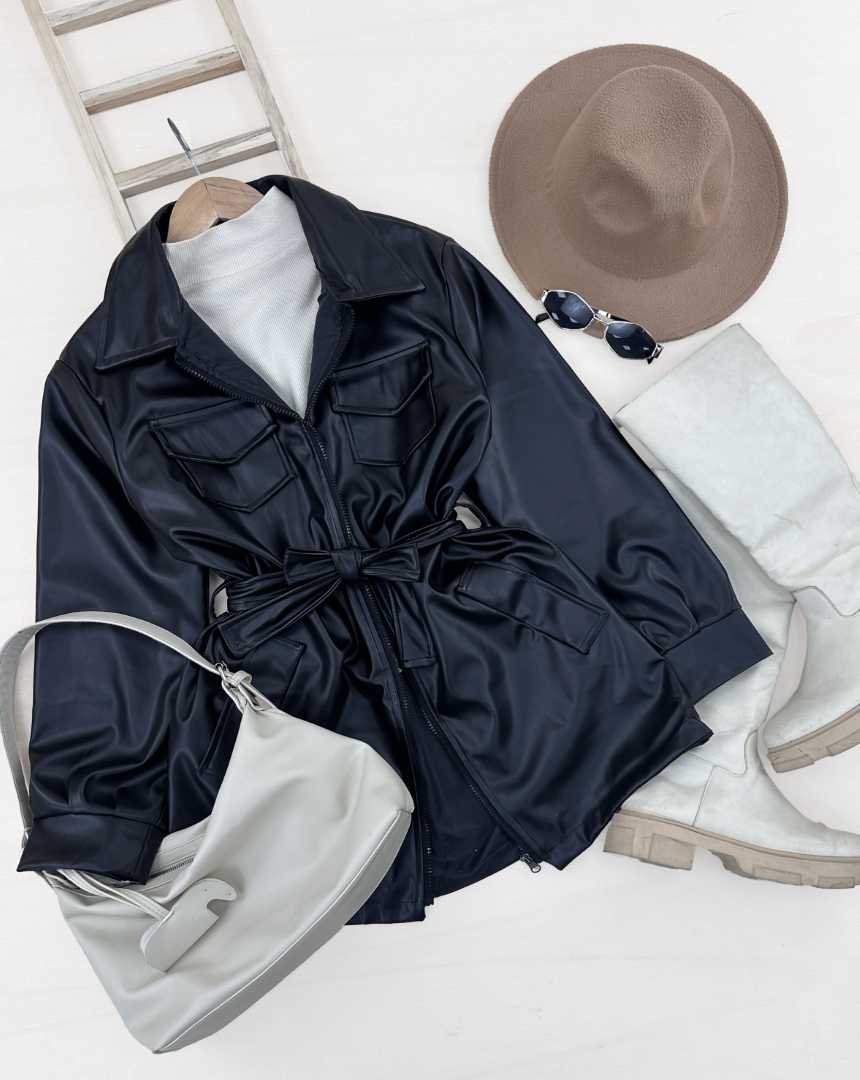 کاپشن چرم تیارا(72)کد:6773