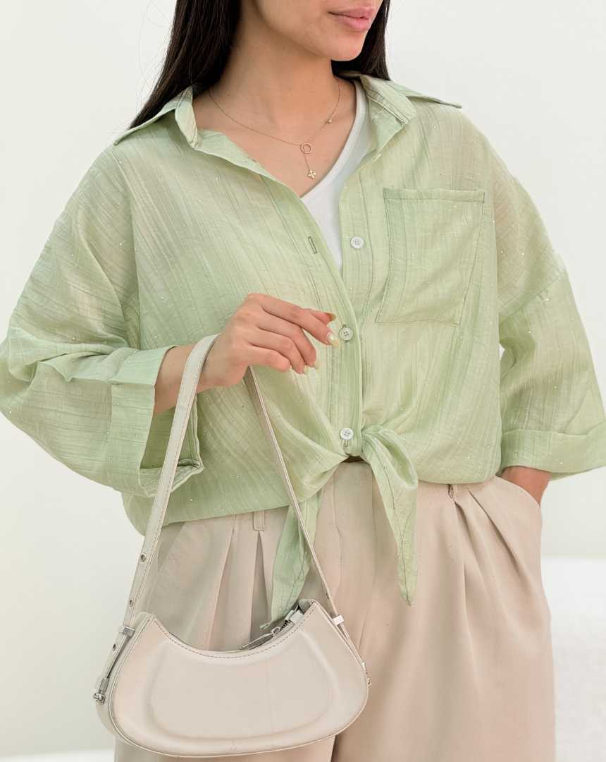 شومیز نگینی جلو گره(119)کد:7306